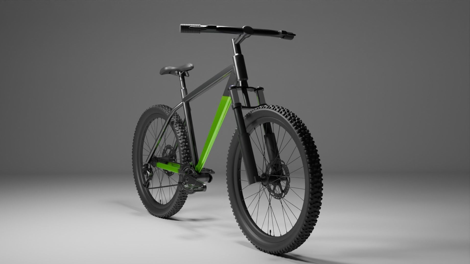 Modern mountain bike